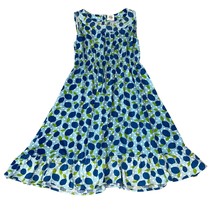 Mini Boden Blue/Green Sleeveless Cotton Maxi Dress Girls 9/10 - £15.10 GBP