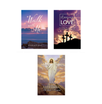 3 Lent &amp; Easter Devotional Prayer Books Walk with Me, Amazing Love, Alleluia! - £10.43 GBP