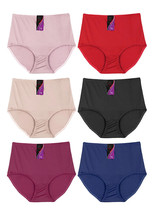 Women&#39;s Multicolor Nylon Satin Soft Stretch Colorful Girdle Panties 12 Pack - $32.99