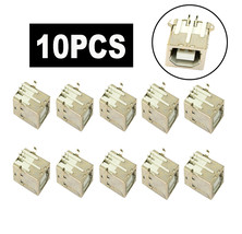 10Pcs USB Female Type-B Port 4-Pin Right Angle PCB DIP Jack Socket - £14.87 GBP