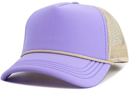 Lavender-Stone Foam Front Mesh Women Trucker Cap with Adjustable Snapback - $24.99