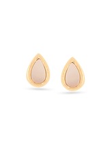 Kicky and Perky 925 Sterling Silver Yellow Gold Plated Mother of Pearl S... - $42.12