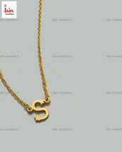 Collana con pendente a catena con iniziale della lettera S dell&#39;alfabeto in... - £1,528.66 GBP+
