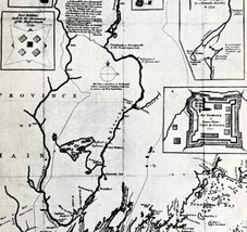 1970 Map Maine Kennebek Sagadahok River Art Print Vintage 1750s Thomas Johnston - £23.50 GBP