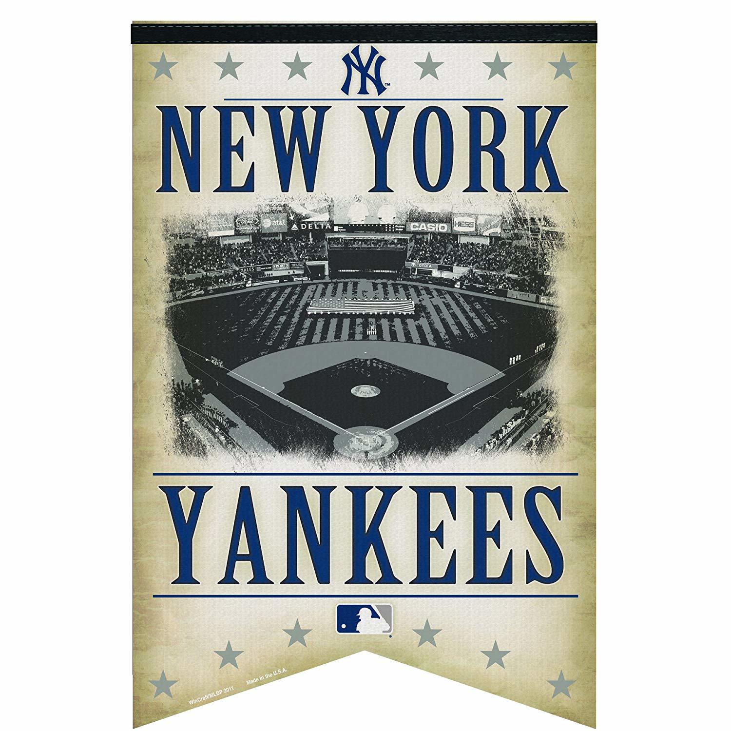 MLB New York Yankees Premium Felt Banner 17-by-26 - Stadium [Free Shipping]**Fre - $40.24