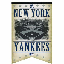 MLB New York Yankees Premium Felt Banner 17-by-26 - Stadium [Free Shippi... - $40.24