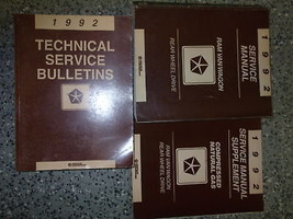 1992 Dodge RAM Furgone Wagon Servizio Riparazione Manuale Set W Tech Bulletins - £196.54 GBP