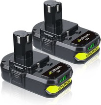 MASIONE 2Pack 3.0Ah Ryobi 18v Battery P102 Replacement for Ryobi P108 P102 P103 - £36.86 GBP