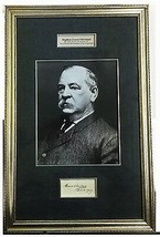 President Grover Cleveland Framed Original Signature Ready to Hang - £949.63 GBP