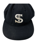 VTG Roman Chicago White Sox Cooperstown Collection Black Size 7 3/8 Fitt... - £53.87 GBP