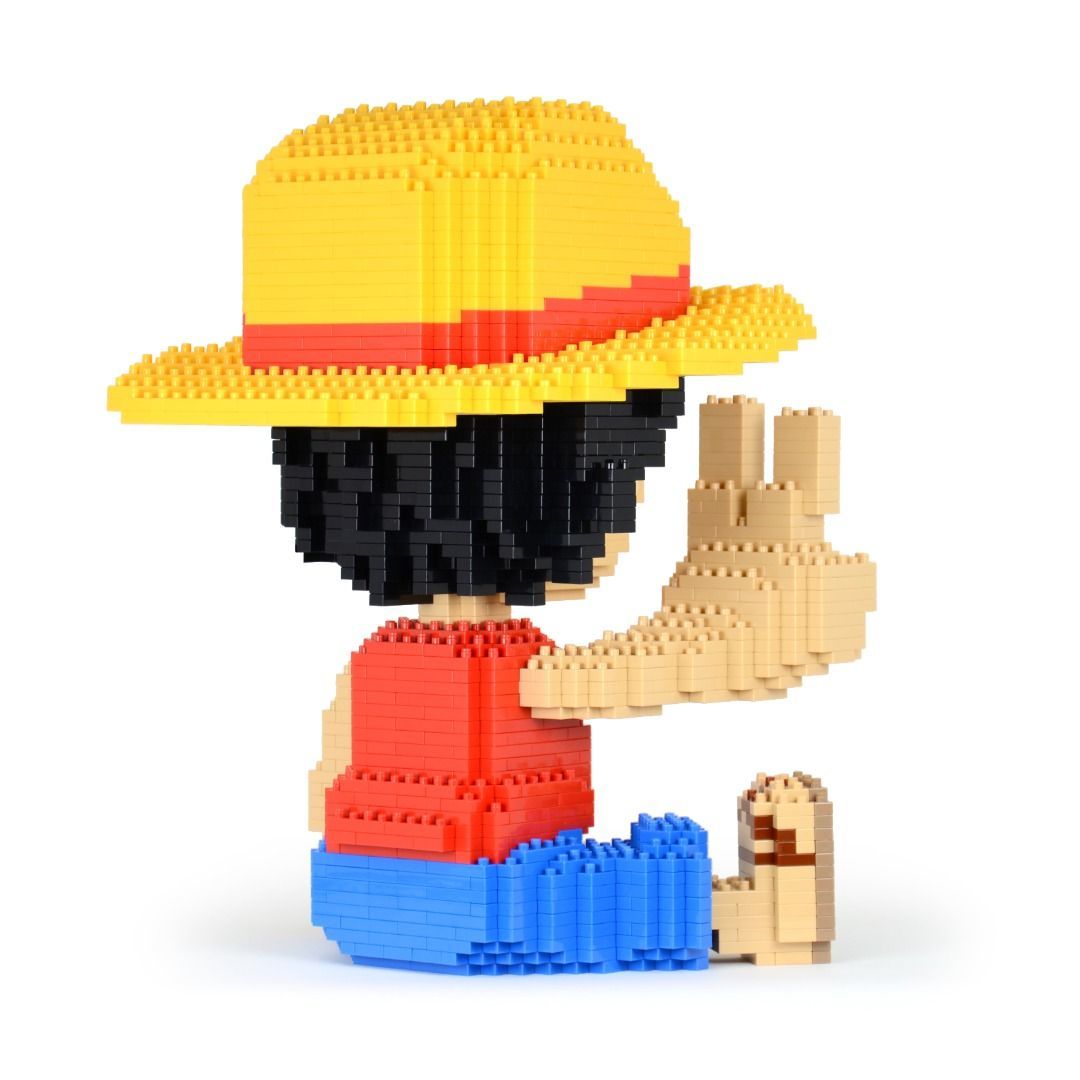 Luffy (One Piece) Brick Sculpture (JEKCA Lego Brick) DIY Kit Item image 4