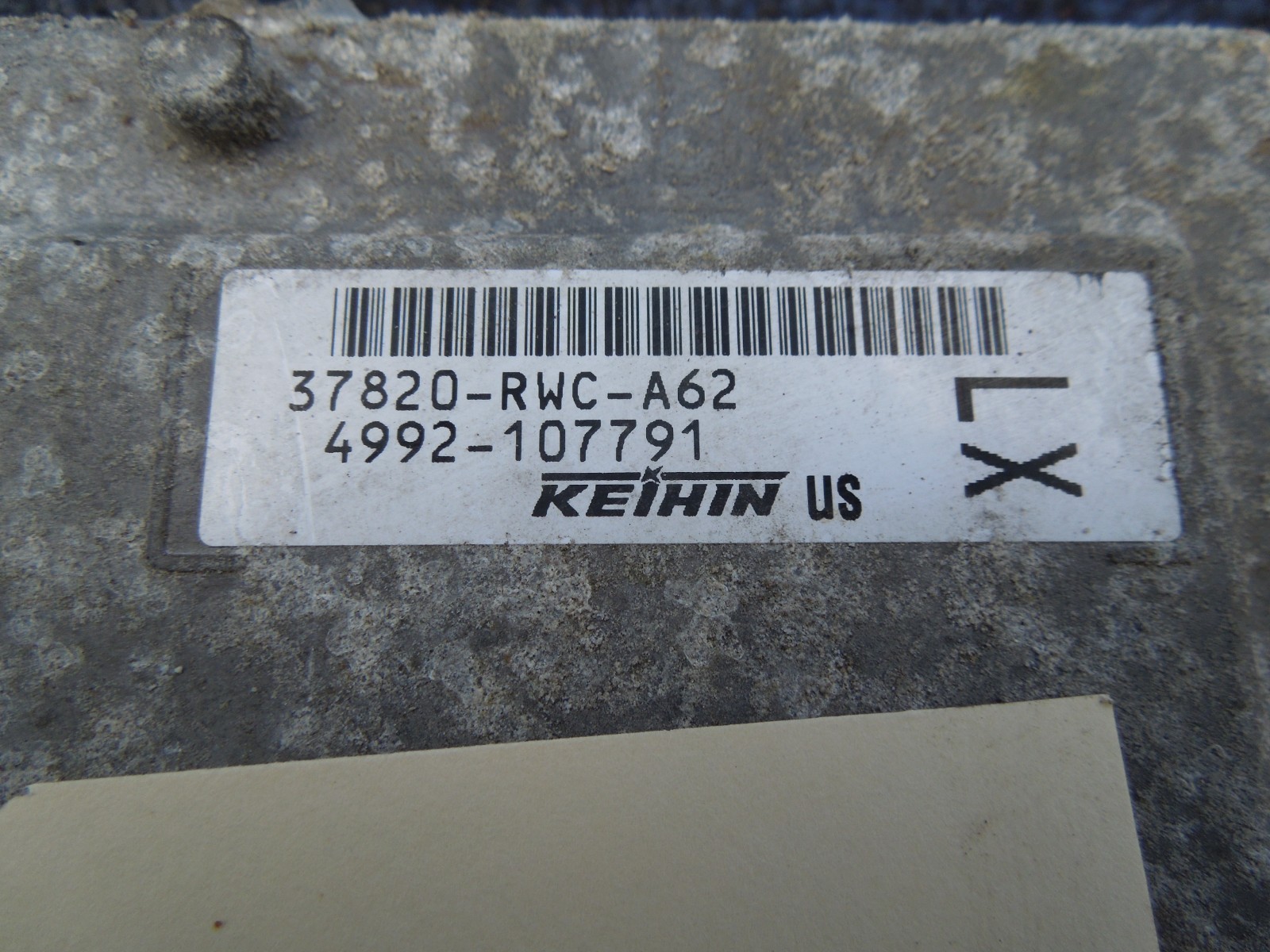 2010 Acura RDX 2.3 turbo engine computer ECU ECM 37820-RWC-A62 OEM 107791 Item image 2
