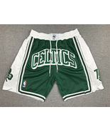 Boston Celtics Basketball Shorts Vintage with Pockets Stitched S-3XL Green - £39.42 GBP