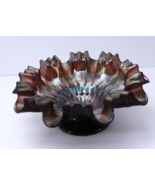 Antique Dogan Raindrop Ruffled Bowl Iridescent - $114.37 CAD