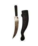 Taiwan Paiwan Knife Or Sword With Figural Relief Carvings On Scabbard Old - $293.26 CAD