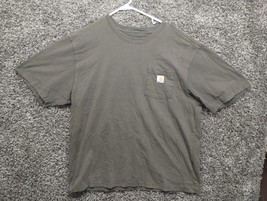 Carhartt T Shirt XL Loose Fit Brown Tee Workwear Casual Pocket Tee Short Sleeve - £14.76 GBP