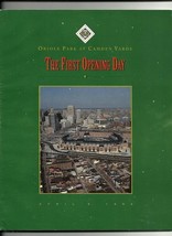 1992 First Game Program at Oriole Park - $72.78
