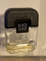 Vintage Original 1999 Avon Black Suede Cologne Spray For Men 3.4oz 25% Full-used - $4.95