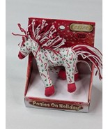 Breyer Ponies On Holiday CANDY CANE Christmas Beanie Stuffed NIB Rare - £7.84 GBP