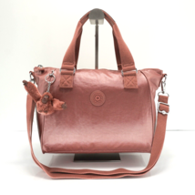 Kipling Amiel Medium Handbag Shoulder Bag K16616 Polyamide Copper Metallic NWT - £71.64 GBP