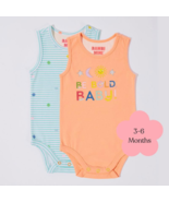 Bambi Mini Co. Supersinglet Bodysuit 3-6 Months Salmon and Beach Glass s... - $1,583.27 MXN