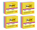 Post-it Super Sticky Notes 3&quot; x 3&quot; Summer Joy Collection 90 Sheet/Pad 5 ... - £17.57 GBP