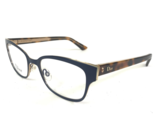 Christian Dior Eyeglasses Frames Montaigne n12 MXQ Blue Tortoise Gold 50... - £108.98 GBP