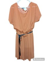 Womens Dress Barn Copper Colored  Pleated Dress 2XL - £16.21 GBP