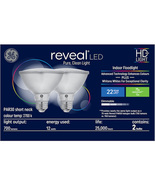 GE Reveal 75W Equivalent LED PAR30 Short Neck Dimmable Light Bulbs (2-Pack) - £16.56 GBP