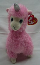 TY Beanie Boos PINK SPARKLE LANA THE LLAMACORN 8&quot; PLUSH STUFFED ANIMAL NEW - $14.85