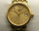 Tissot Desire Watch Women 24mm Gold Tone Date New Battery 6.25&quot; - $148.49