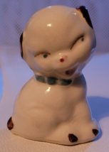 Vintage Miniature Animals Cute Puppy Dog Pottery Glazed Purple Feet Shel... - $465.81 MXN