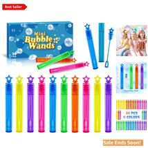 Refillable 36 Mini Bubble Wands – Ideal for Birthday &amp; Celebration Goodi... - $19.75