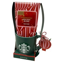 NEW Starbucks Holiday Blend Coffee and Green Mug 16oz Gift Set LIMITED E... - $14.24