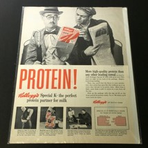 VTG 1958 Kellogg Company Kellogg&#39;s Special K Protein Cereals Print Ad - $14.20
