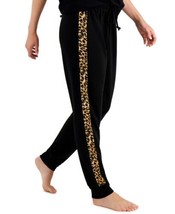 Jenni Womens On Repeat Animal Striped Pajama Jogger Color Deep Black Size XL - £34.00 GBP