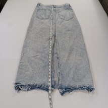 Divided H&M Women's Blue Cotton Rear Slit Denim Skirt Size 4 image 5