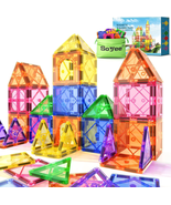 Magnetic Tiles Toddler Toys Magnetic Building Blocks for Kids Ages 3-12 ... - $28.73