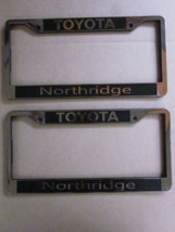 Pair of 2X Northridge Toyota License Plate Frame Dealership Plastic - £22.82 GBP