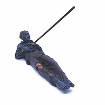 The Gel Candle Company Unique Dark Blue Colored Zombie Incense Burner Holder Col - $19.35