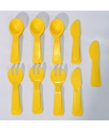 Lot of 9 Vintage Fisher Price Pretend Fun With Food Utensils Spoons Fork... - £15.54 GBP
