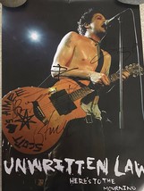 UNWRITTEN LAW Autographed 11X17 HERE&#39;S TO THE MOURNING Music Concert Pos... - $186.64