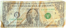 $1 One Dollar Bill 91927698, Birthday / Anniversary: September 6, 1927 - £8.03 GBP