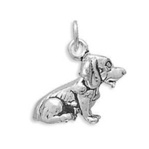 Beagle Dog Breed 3D 925 Solid Sterling Silver Traditional Charm Men Women Gift - £39.30 GBP