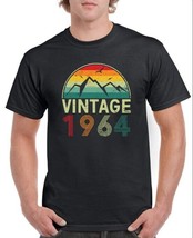 60th Birthday TShirt Gifts Presents For Dad Mens Cotton T-shirts Vintage 1964 - £11.24 GBP+
