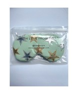 Free People &amp; Understated Leather Cooling Eye Mask Gray Silver Gold Stars - $31.14 CAD