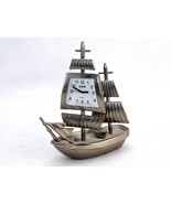 Ganz Pewter Ship Clock, Japanese Quartz Movement, Works, Desktop Paperwe... - £19.11 GBP