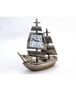 Ganz Pewter Ship Clock, Japanese Quartz Movement, Works, Desktop Paperwe... - £19.28 GBP