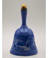 VINTAGE CURRIER AND IVES BELL OLD HOMESTEAD IN WINTER PORCELAIN 5.5&quot; NUM... - $381.81 MXN
