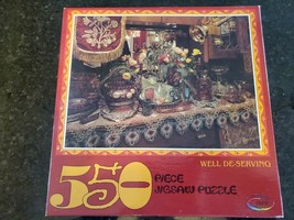 Ceaco "Well De-serving" 550 Piece Vintage Old Fashioned Serving Pieces Puzzle - $14.24